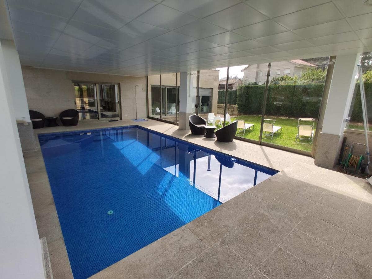 Sanxenxo Casa Rial 47 Con Piscina Climatizada Villa Bagian luar foto